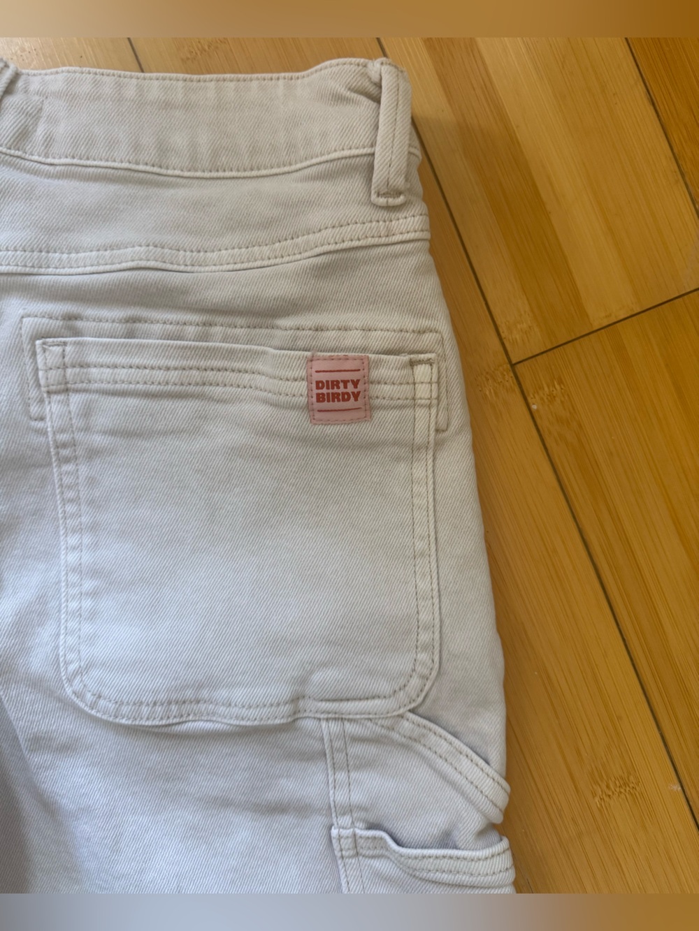 Dirty Birdy White Carpenter Pants